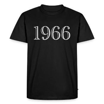 1966 - gift born in 1966 - Men's Premium Organic T-Shirt - black - Front - Nico (187cm)