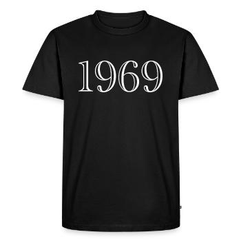 1969 - cadeau née en 1969 - T-shirt Premium bio Homme - noir - Devant - Nico (187cm)