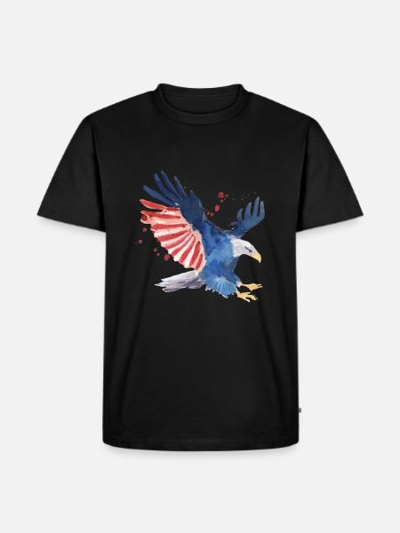 July 4 Adler - Men's Premium Organic T-Shirt - black
