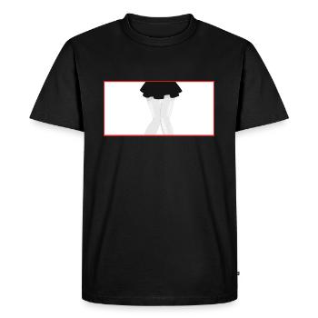 Anime Japon Girl Design - T-shirt Premium bio Homme - noir - Devant - Nico (187cm)