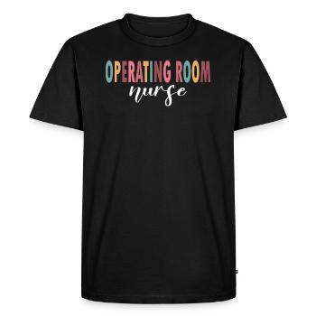 Surgical Nurse Life - Men's Premium Organic T-Shirt - black - Front - Nico (187cm)