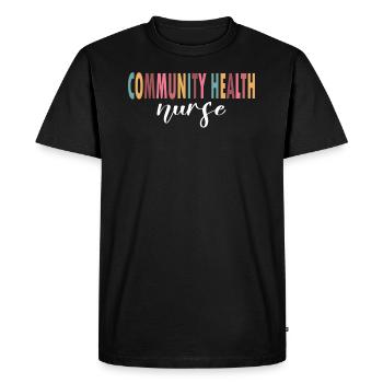 Community Health Nurse Life - Men's Premium Organic T-Shirt - black - Front - Nico (187cm)