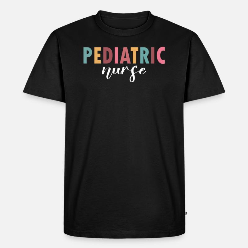Das Leben einer Kinderkrankenschwester - Männer Premium Bio T-Shirt - Schwarz