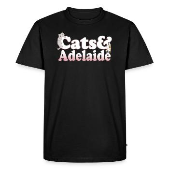 Chats Kawaii mignons et chat d'Adélaïde pour femmes et - T-shirt Premium bio Homme - noir - Devant - Nico (187cm)