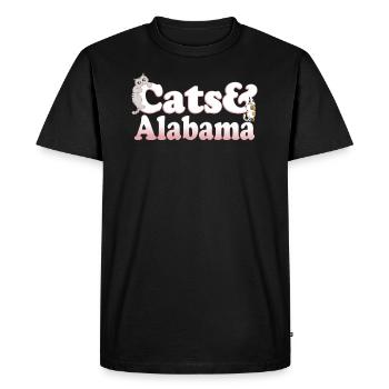 Cute Kawaii Cats And Alabama Chat pour femmes et - T-shirt Premium bio Homme - noir - Devant - Nico (187cm)