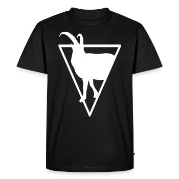 Triagnle - Chèvre - - T-shirt Premium bio Homme - noir - Devant - Nico (187cm)