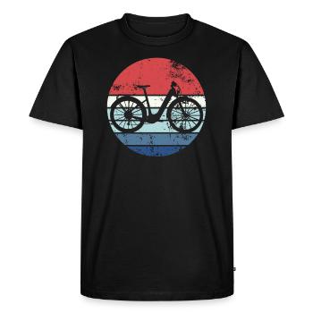 E-Bike Bike Cyclist Gift Bike Cyclist - Men's Premium Organic T-Shirt - black - Front - Nico (187cm)