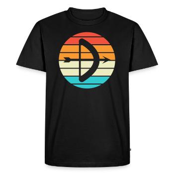 Archery Gift Saying Archery - Men's Premium Organic T-Shirt - black - Front - Nico (187cm)