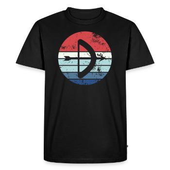 Archery Gift Saying Archery - Men's Premium Organic T-Shirt - black - Front - Nico (187cm)