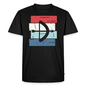 Archery Gift Saying Archery - Men's Premium Organic T-Shirt - black - Front - Nico (187cm)