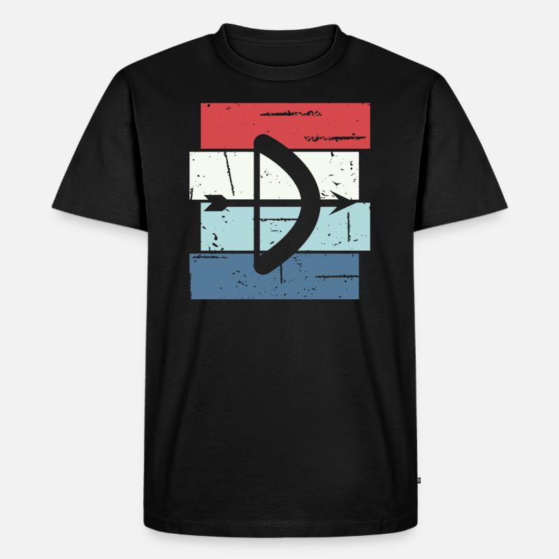 Bogen Schießen Geschenk Spruch Bogenschießen - Männer Premium Bio T-Shirt - Schwarz