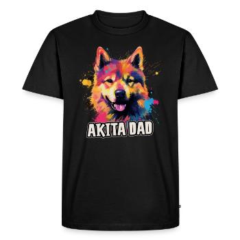 Akita Dog Cadeau Dire - T-shirt Premium bio Homme - noir - Devant - Nico (187cm)