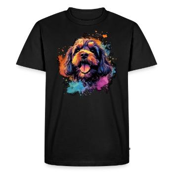 Cavapoo Dog Cadeau Dire - T-shirt Premium bio Homme - noir - Devant - Nico (187cm)