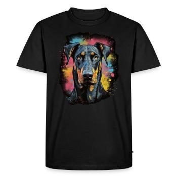 Doberman Dog Gift Saying - T-shirt Premium bio Homme - noir - Devant - Nico (187cm)