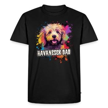 Chien havanais Cadeau Dire - T-shirt Premium bio Homme - noir - Devant - Nico (187cm)