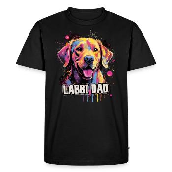 Labbi Hund Geschenk Spruch - Männer Premium Bio T-Shirt - Schwarz - Vorne - Nico (187cm)