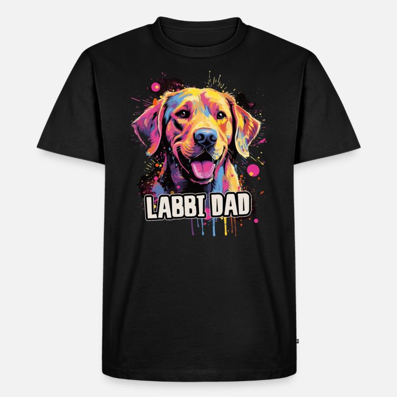 Labbi Hund Geschenk Spruch - Männer Premium Bio T-Shirt - Schwarz