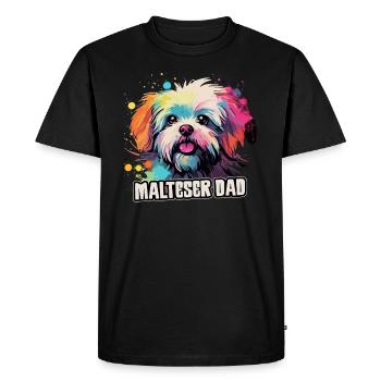 Maltese Dog Gift Saying - Men's Premium Organic T-Shirt - black - Front - Nico (187cm)