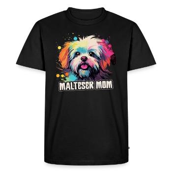 Maltese Dog Gift Saying - Men's Premium Organic T-Shirt - black - Front - Nico (187cm)