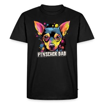 Pinscher Dog Gift Saying - T-shirt Premium bio Homme - noir - Devant - Nico (187cm)