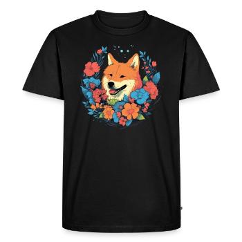 Akita Chien Cadeau - T-shirt Premium bio Homme - noir - Devant - Nico (187cm)