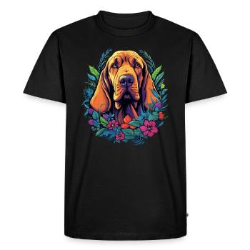 Cadeau de chien limier - T-shirt Premium bio Homme - noir - Devant - Nico (187cm)