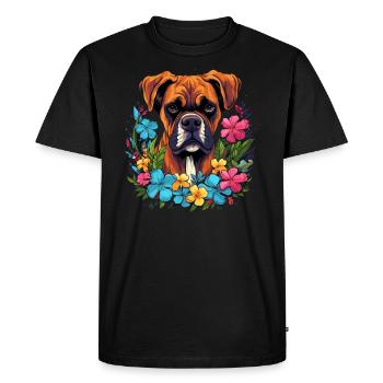 Cadeau Boxer Dog - T-shirt Premium bio Homme - noir - Devant - Nico (187cm)