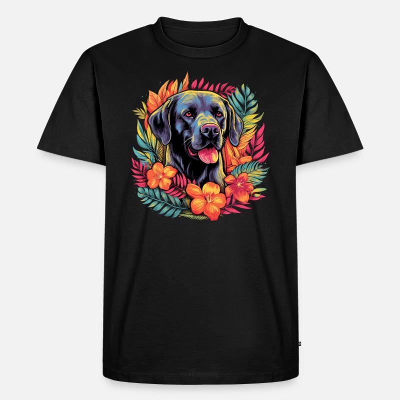 Labrador Hund Geschenk - Männer Premium Bio T-Shirt - Schwarz