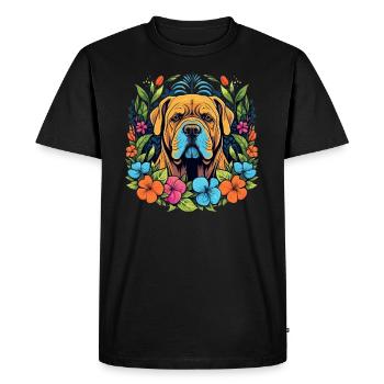 Cadeau de chien Mastiff - T-shirt Premium bio Homme - noir - Devant - Nico (187cm)