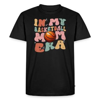 In My Basketball Mom Era - Basketball féminin mignon - T-shirt Premium bio Homme - noir - Devant - Nico (187cm)
