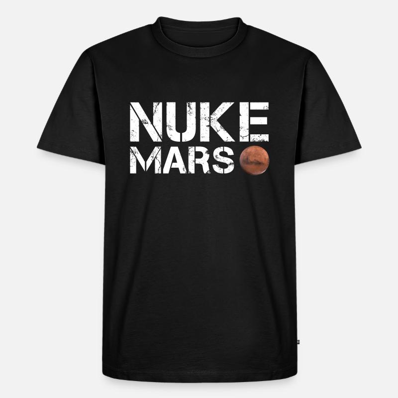 Nuke Mars - Männer Premium Bio T-Shirt - Schwarz