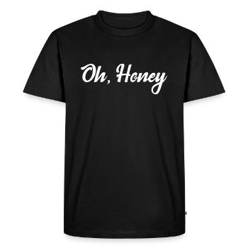Oh, Honey - Men's Premium Organic T-Shirt - black - Front - Nico (187cm)