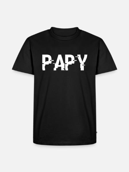 Futur Papy, Grand-père, Papi - T-shirt Premium bio Homme - noir