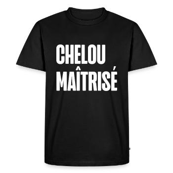 chelou maîtrisé - T-shirt Premium bio Homme - noir - Devant - Nico (187cm)