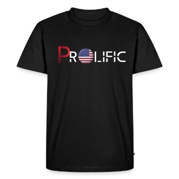 Prolific - Men's Premium Organic T-Shirt - black - Front - Nico (187cm)