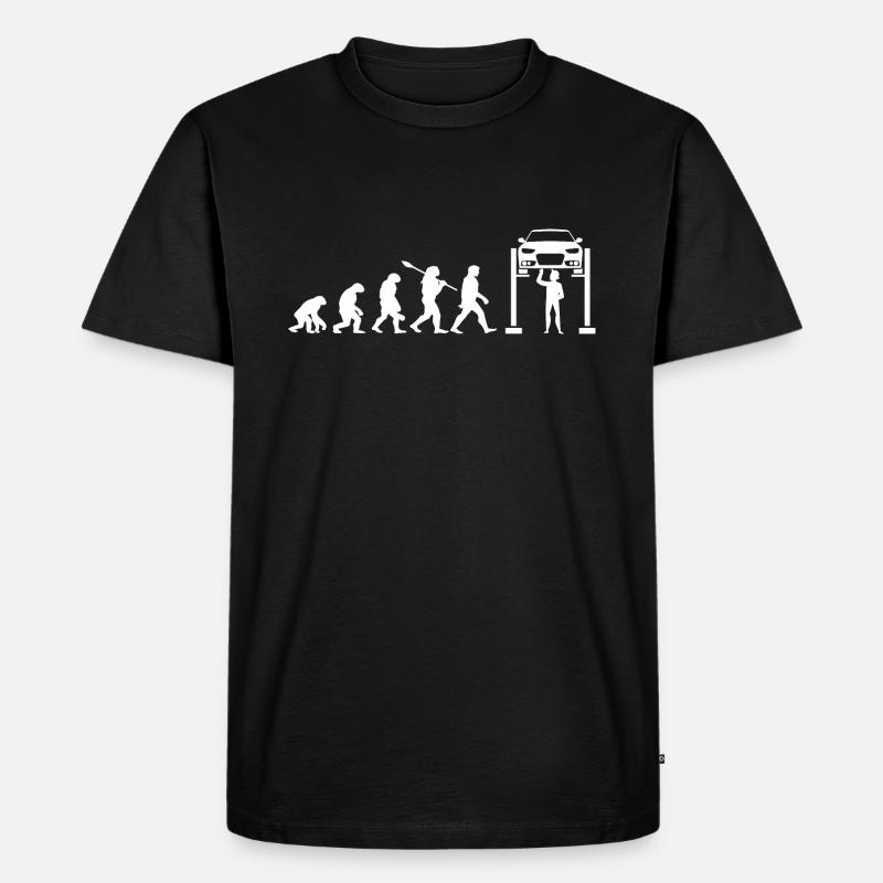 Mechanical evolution - Men's Premium Organic T-Shirt - black