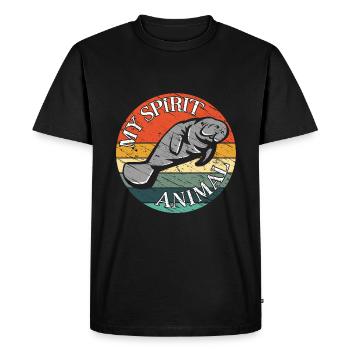 Seekühe mein Spirit. Vintage Seekuh Design - T-shirt Premium bio Homme - noir - Devant - Nico (187cm)