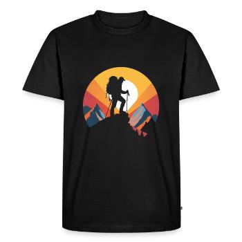 Hikers - Men's Premium Organic T-Shirt - black - Front - Nico (187cm)