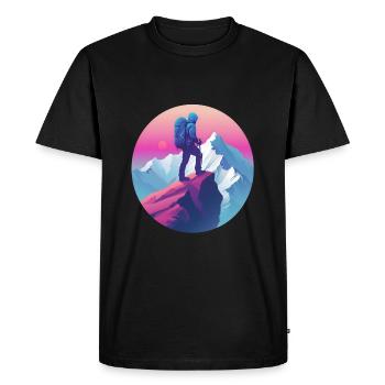 Hikers - Men's Premium Organic T-Shirt - black - Front - Nico (187cm)