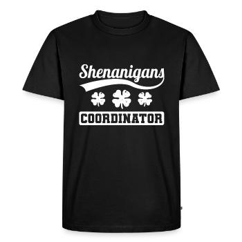 Coordonnatrice des manigances Clover - T-shirt Premium bio Homme - noir - Devant - Nico (187cm)