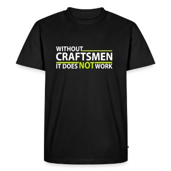 sans Artisan - sans artisan - T-shirt Premium bio Homme - noir - Devant - Nico (187cm)