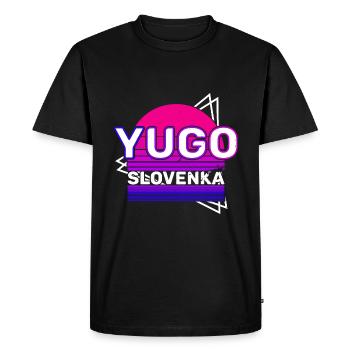 Jugoslavija Yougoslavie Jugo Tito SFRJ Jugoslawien - T-shirt Premium bio Homme - noir - Devant - Nico (187cm)