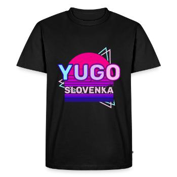 Jugoslavija Yougoslavie Jugo Tito SFRJ Jugoslawien - T-shirt Premium bio Homme - noir - Devant - Nico (187cm)
