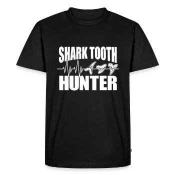 Chasseur de dents de requin Dent de requin Dent de requin Dents de requin - T-shirt Premium bio Homme - noir - Devant - Nico (187cm)