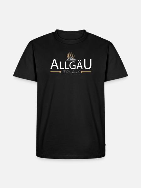 Allgäu Klettern - Männer Premium Bio T-Shirt - Schwarz