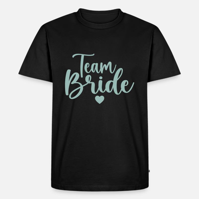 Team Braut - Männer Premium Bio T-Shirt - Schwarz