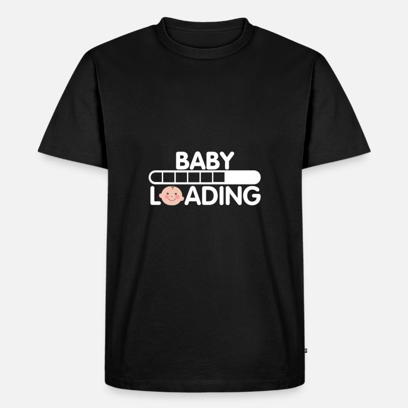 Baby wird geladen - Männer Premium Bio T-Shirt - Schwarz