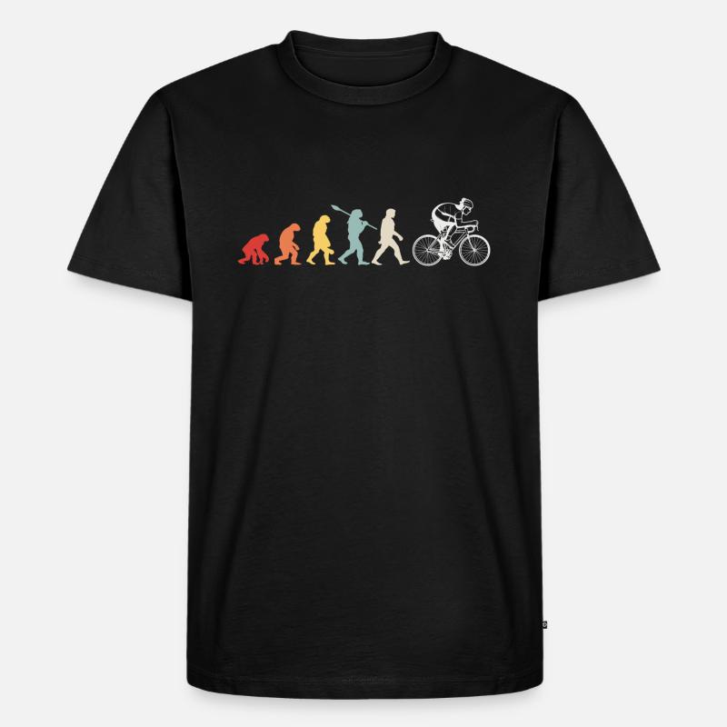 Evolution du cyclisme - T-shirt Premium bio Homme - noir
