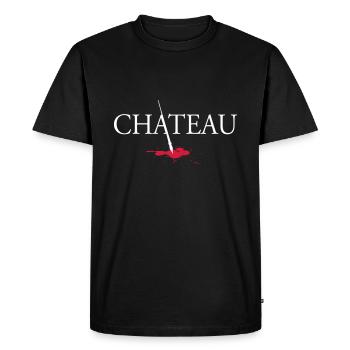 Chateau version 2 - T-shirt Premium bio Homme - noir - Devant - Nico (187cm)
