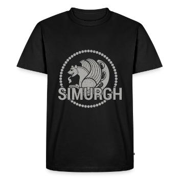 Faravahar Zoroastrianism Simurgh Persia - Men's Premium Organic T-Shirt - black - Front - Nico (187cm)